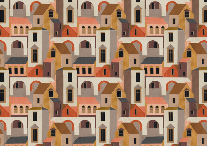 Santiago, Sunset - Fabric Only - Image 3